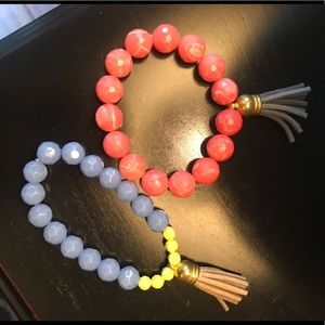 2 beaded bracelets